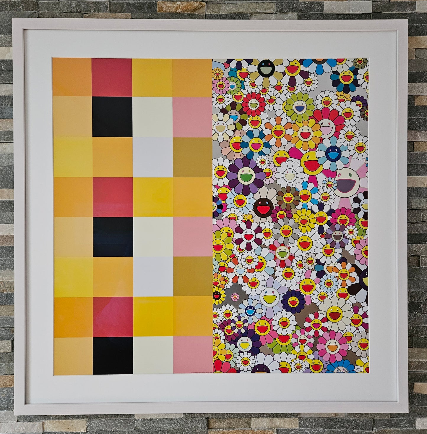 Takashi Murakami - Acupuncture/ Flowers (Checkers) (2008)